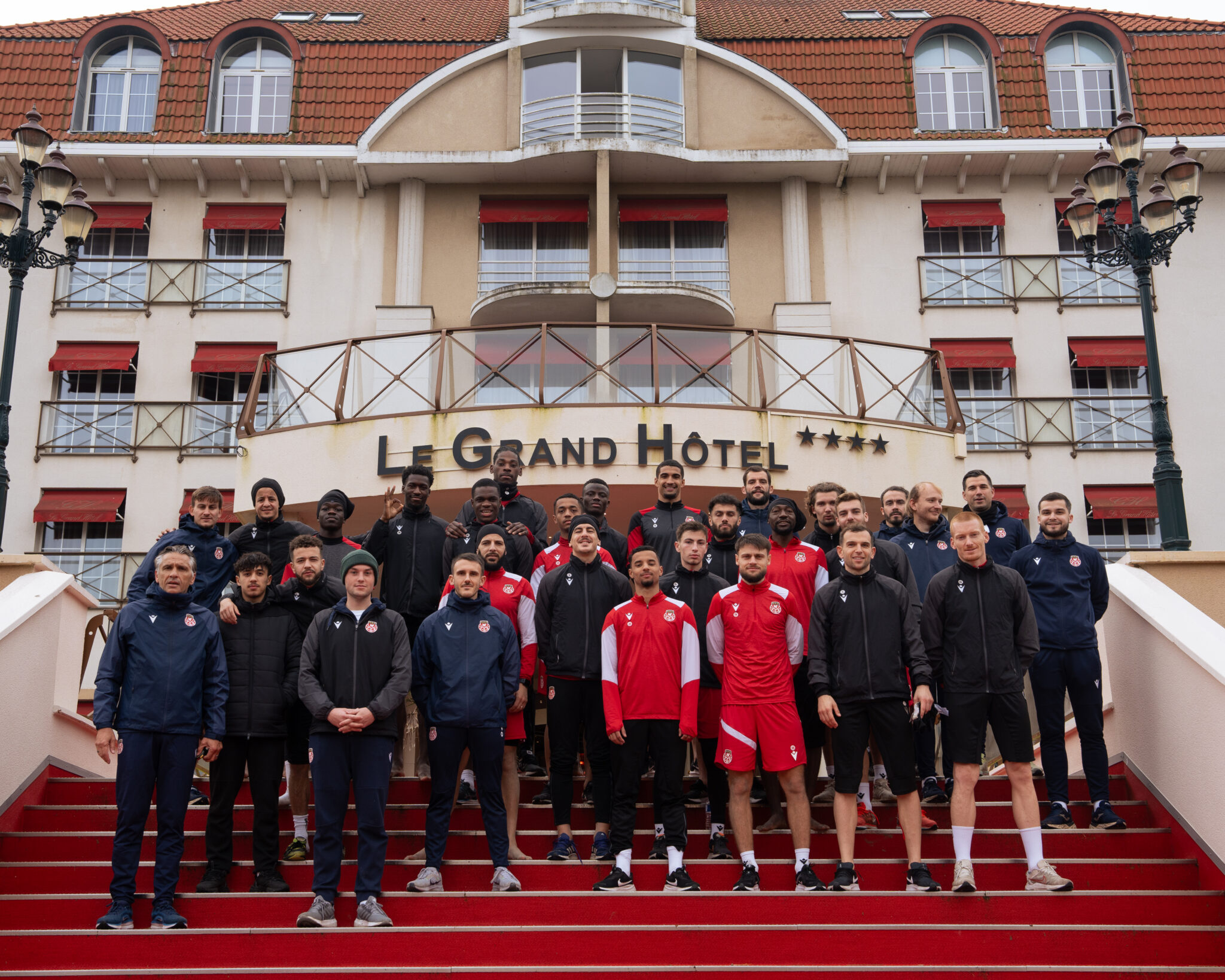 The Red Devils in training at Le Touquet