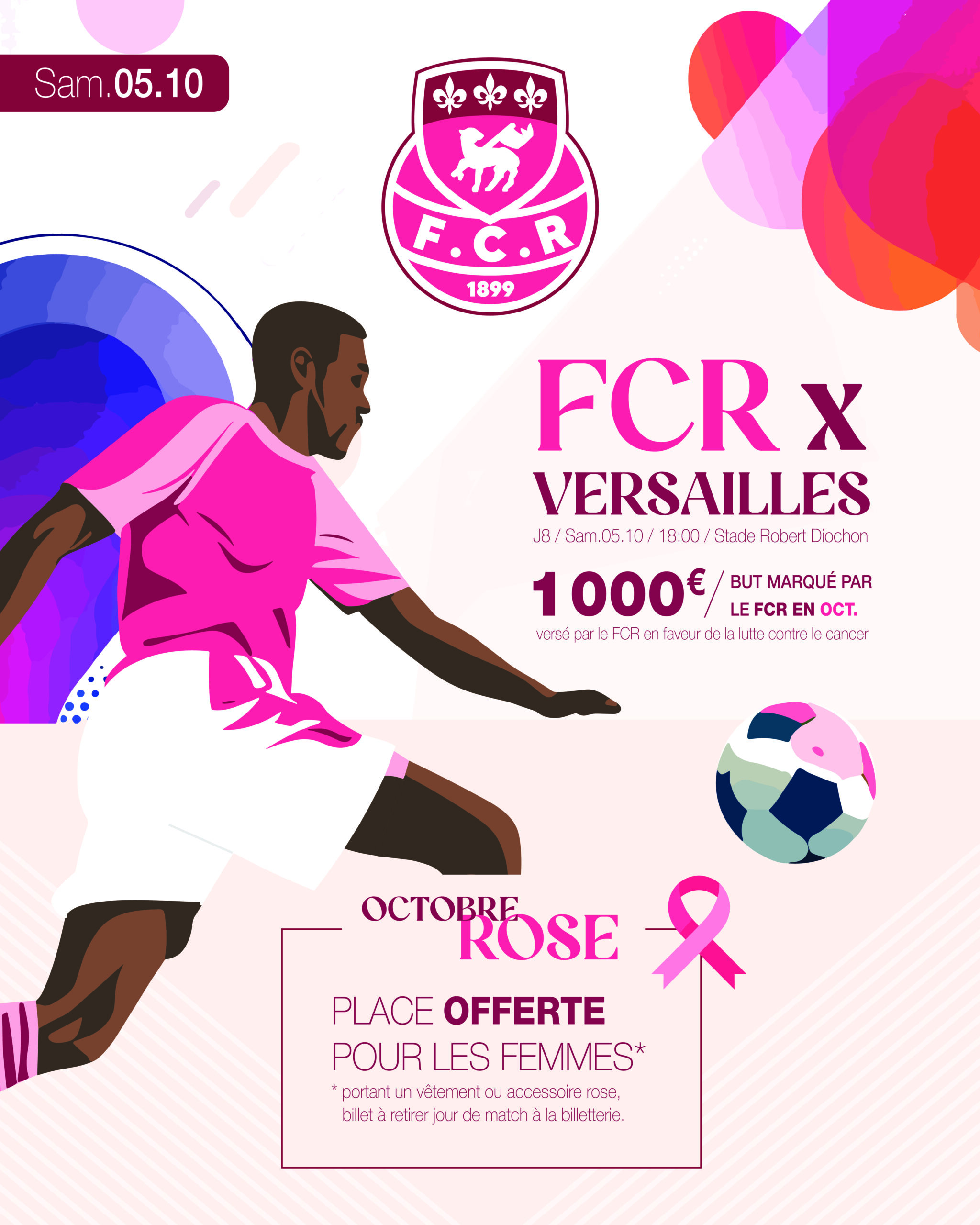 Le FC Rouen s’engage pour Octobre Rose