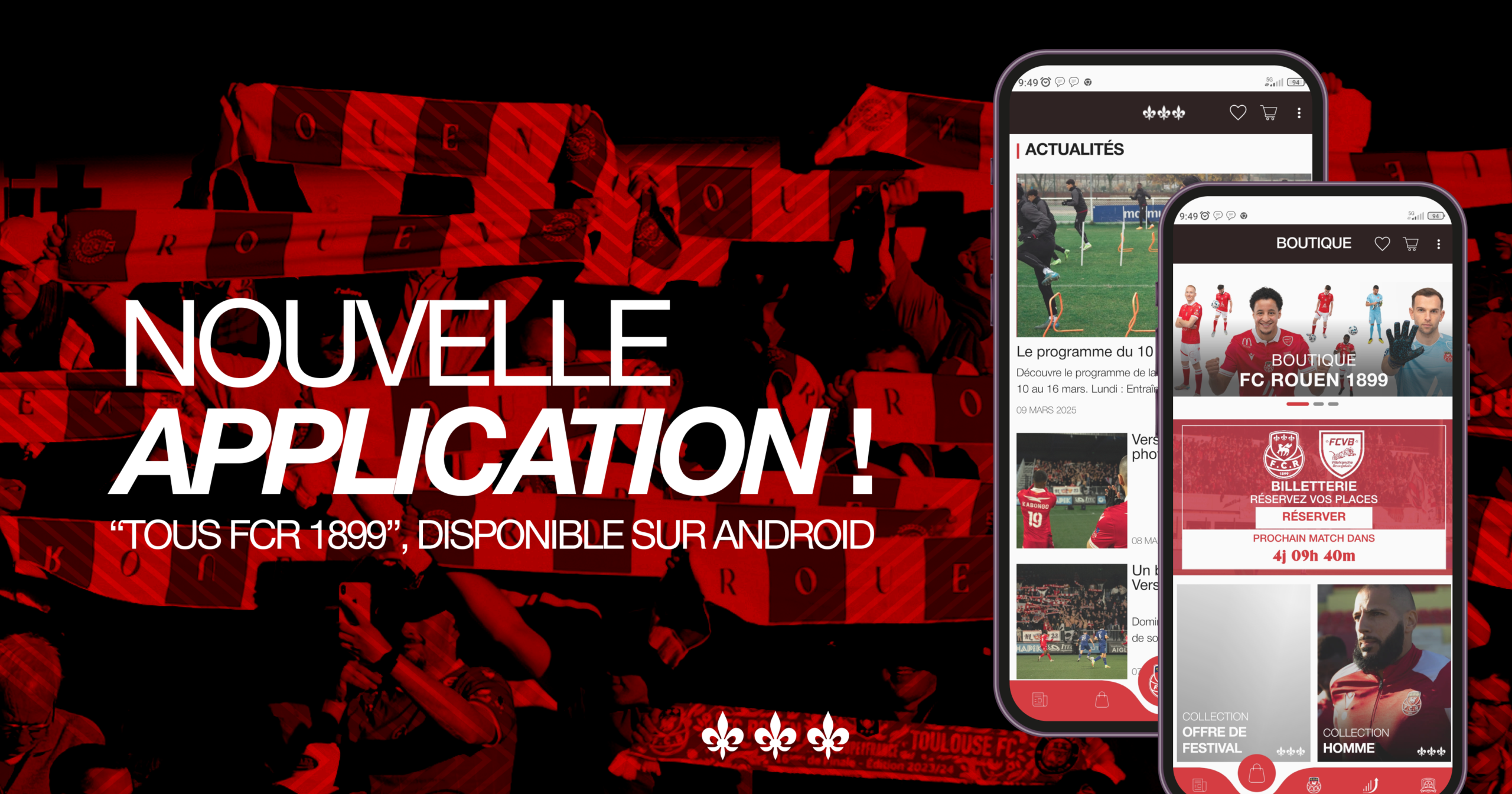 Lancement de l&rsquo;application « tous FCR 1899 »