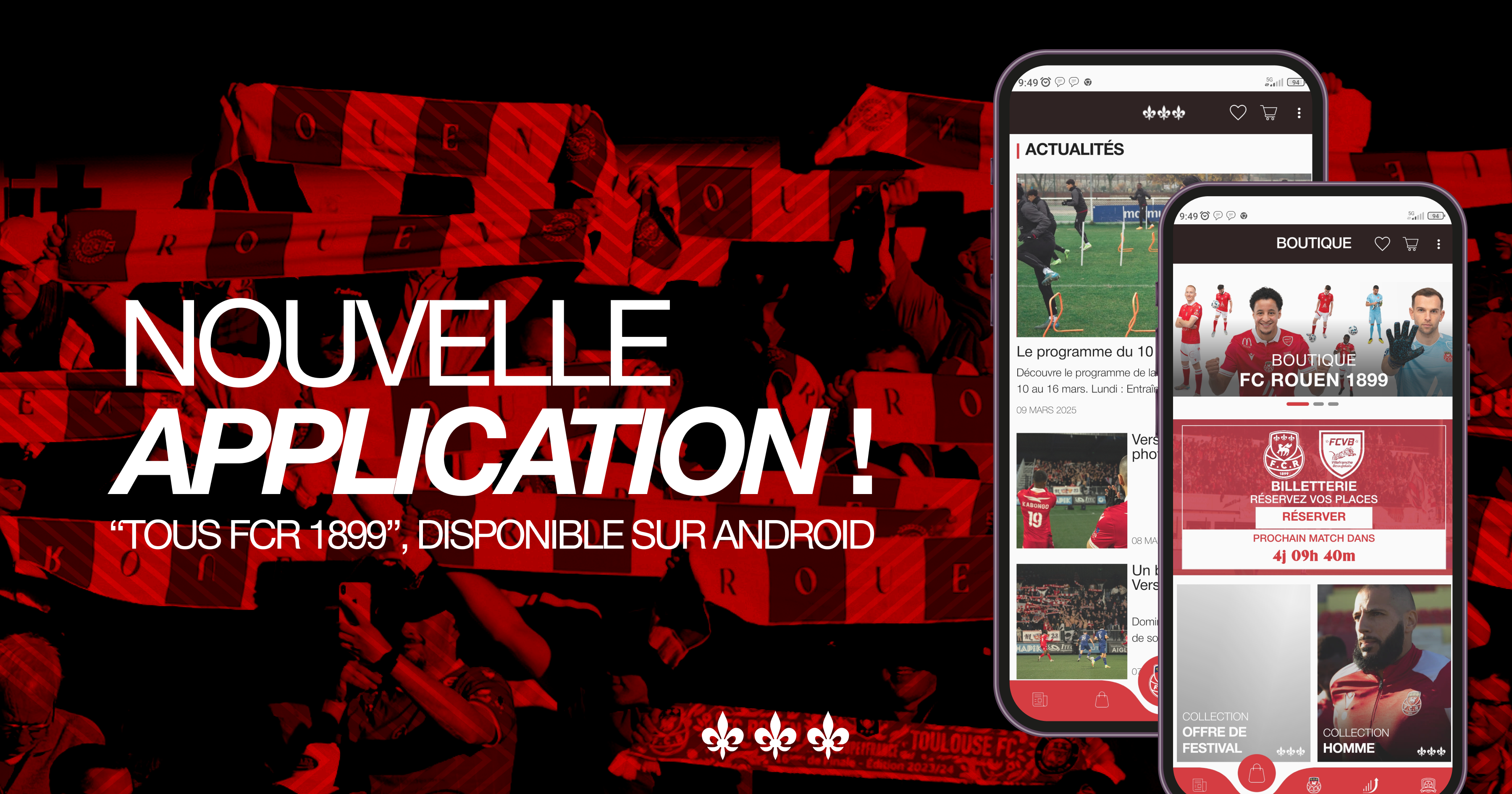 Lancement de l’application « tous FCR 1899 »