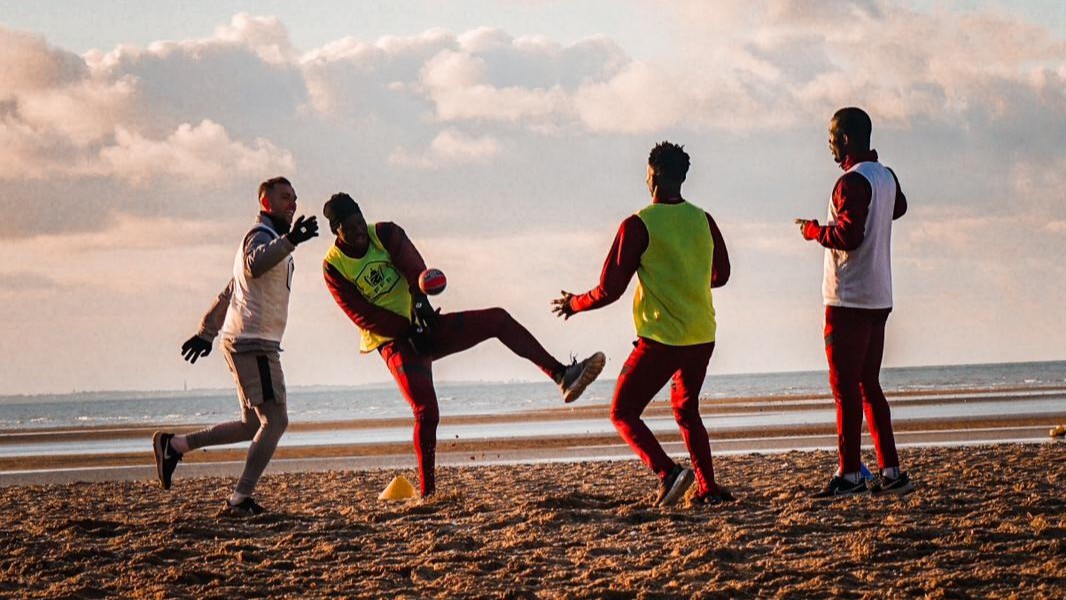 Les Diables rouges en stage à Houlgate