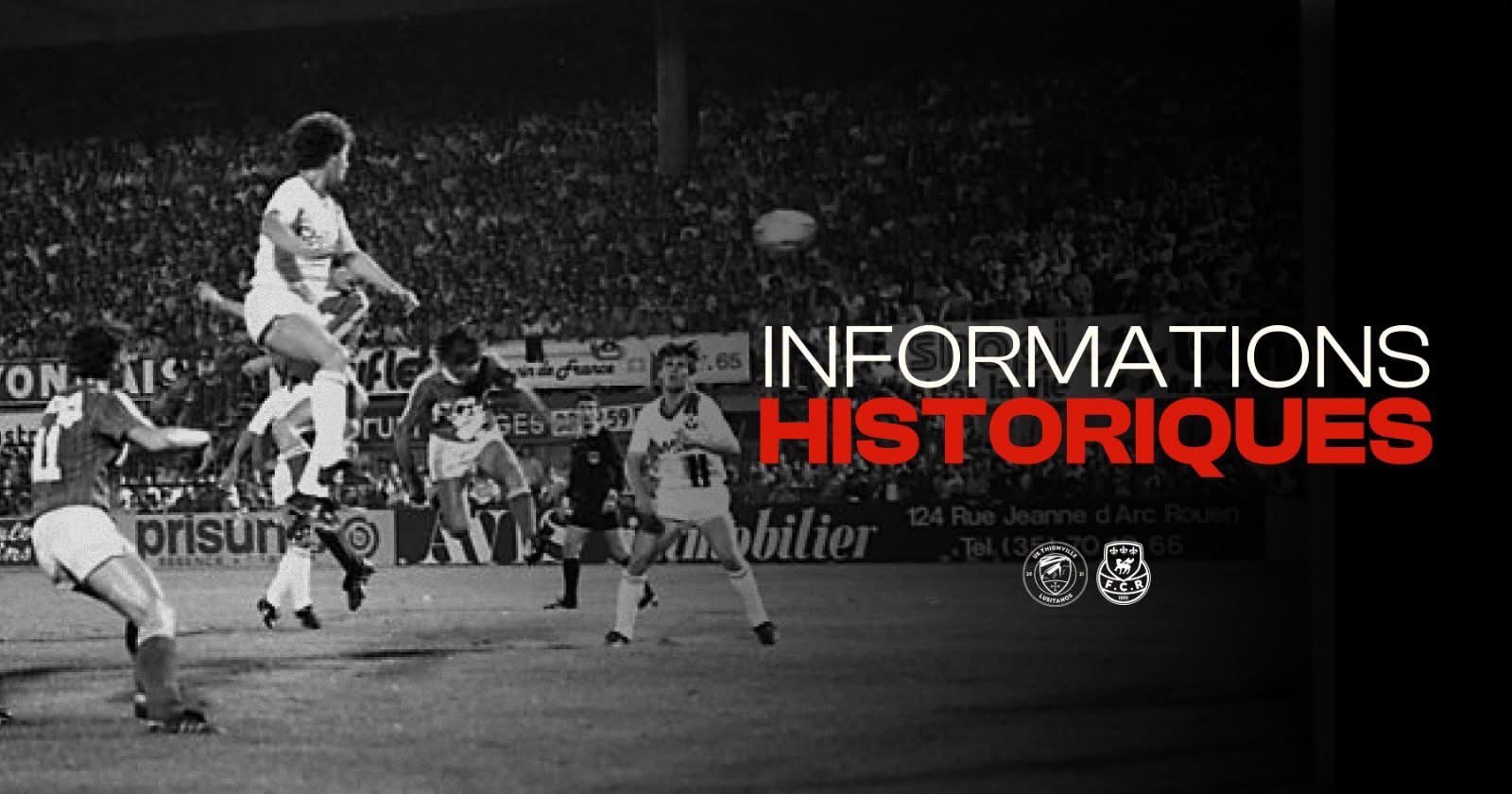 Informations historiques – Thionville vs FCR